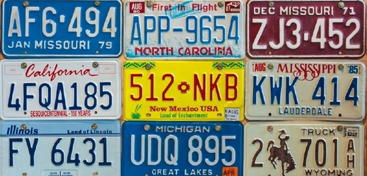 V USA má vzniknout fedrální databáze registračních značek (ilustrační foto).