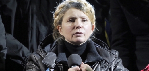 Julia Tymošenková na Majdanu.