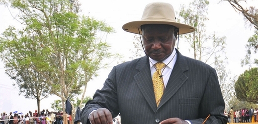 Ugandský prezident Yoweri Museveni.