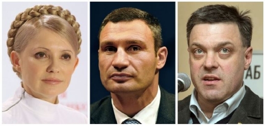 Prezidenty se chtějí stát i Tymošenková, Kličko a Ťahnybok.