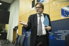 Šéf liberálnědemokratické frakce Guy Verhofstadt.