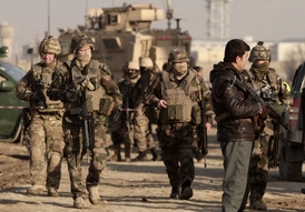 Američtí vojáci v Kábulu.