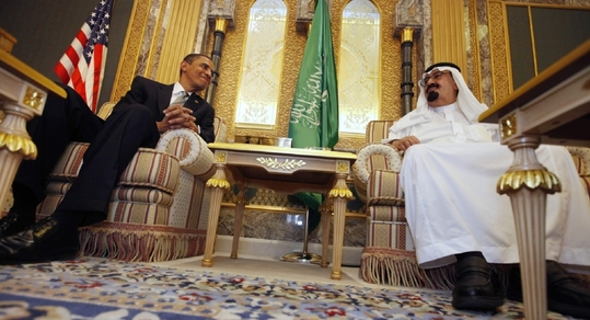 Zklamání z Obamy. Šéf Bílého domu na návštěvě u sapdského krále Abdalláha.