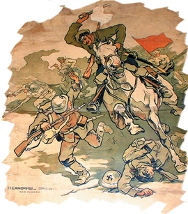 Rudoarmějci bojují s wehrmachtem postupujícím na Krym.