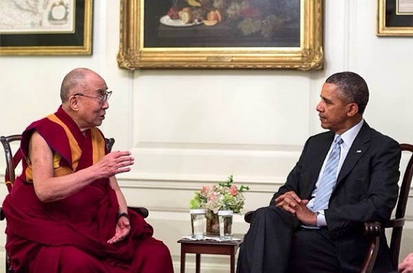 Dalajlama s Barackem Obamou.