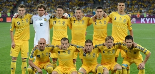 Ukrajinští reprezentanti na Euru 2012.
