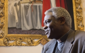 Ghanský kardinál Peter Turkson.