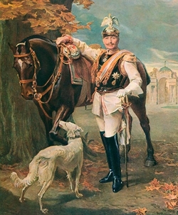 Poslední německý císař Vilém II. (obraz z roku 1911).