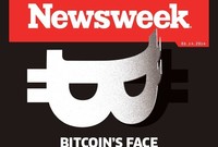Titulní strana obnoveného Newsweeku odhaluje zakladatele internetové měny bitcoin.
