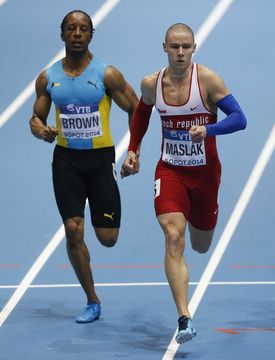 Pavel Maslák při svém zlatém rekordu.