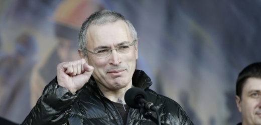 Michail Chodorkovskij v neděli na Majdanu.