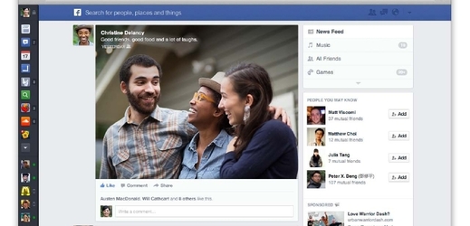 Facebook představil další nepatrné vzhledové změny. 