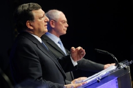 Van Rompuy a Barroso. Počtvali Ukrajince proti Moskvě?