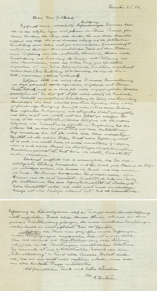 Einsteinův dopis Eriku Gutkindovi, v němž vyjadřuje své pochyby o Bohu.