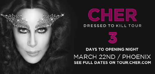 Na Facebooku Cher odpočítává dny do prvního koncertu turné.