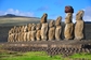 Sochy Moai, Velikonoční ostrovy.
