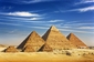 Pyramidy v Gíze, Káhira, Egypt.