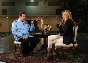 Prezident Maduro v rozhovoru s mexickou televizí.