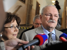 Slovenský prezident Ivan Gašparovič s manželkou Silvií.