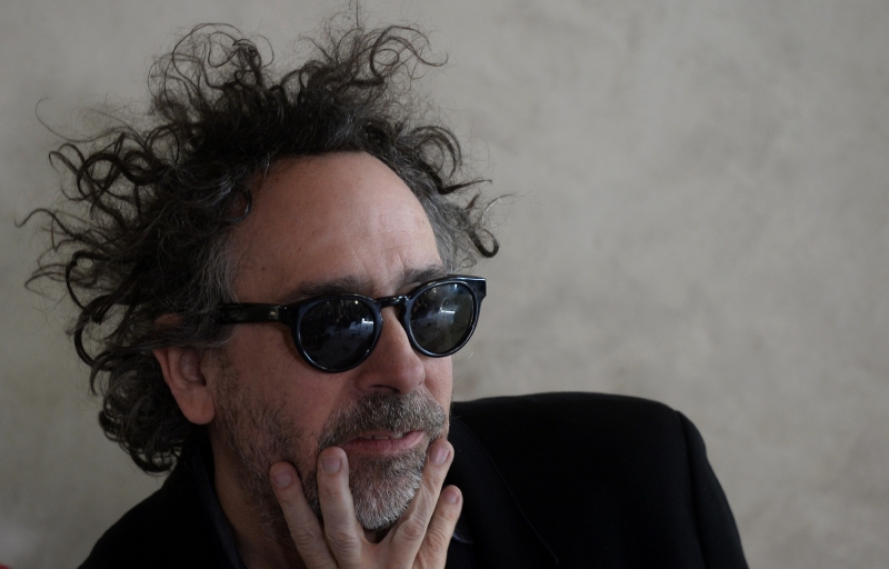 Režisér Tim Burton na tiskové konferenci k výstavě. (Foto: ČTK/Michal Krumphanzl)