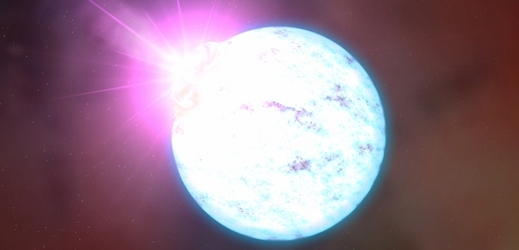 Neutronová hvězda v představě umělce.