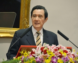Prezident Tchaj-wanu Ma Jing-ťiou.