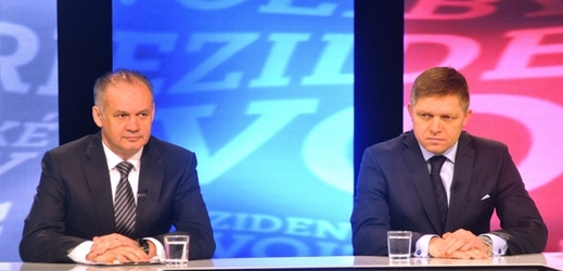 Robert Fico a Andrej Kiska.