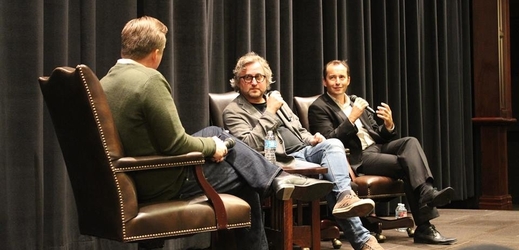 Režisér Jan Hřebejk (uprostřed) jako host festivalu v Los Angeles.