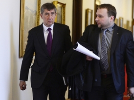 Ministr financí Andrej Babiš (vlevo) a ministr zemědělství Marian Jurečka.