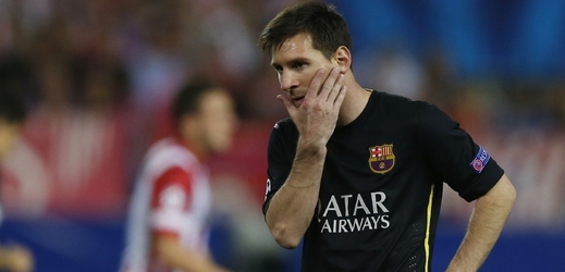 Tvář Lionela Messiho dokonale odrážela barcelonský zmar.