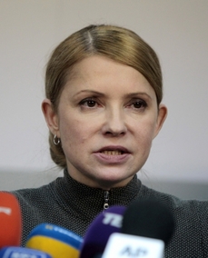 Prezidentská kandidátka Julija Tymošenková.