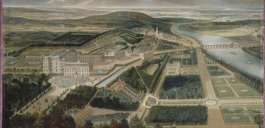 Takhle vypadal zámek Saint Cloud i se zahradami podle malíře Étienna Allegraina.