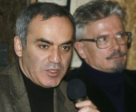 Stránky Putinova kritika Garriho Kasparova byly zablokovány.