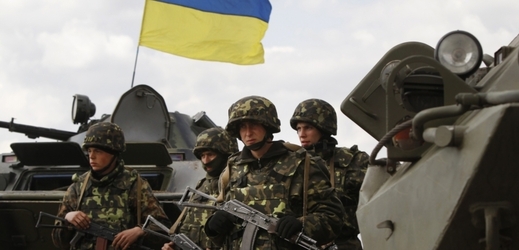 Ukrajinští vojáci ve městě Izjum v Charkovské oblasti.