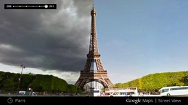 Eiffelova věž byla na Street View nasnímaná již několikrát.