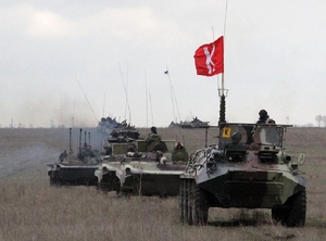 Taktické cvičení ukrajinské armády.