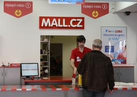 Výdejná zboží e-shopu MALL.cz