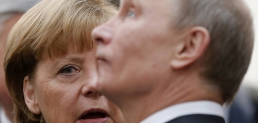Angela Merkelová a Vladimír Putin.