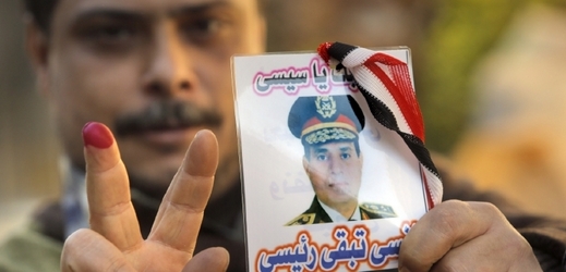 Přiznivci Sísího, téměř jistě budoucího prezidenta Egypta.