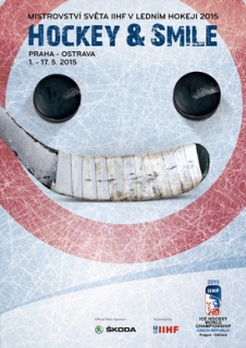 Hokejový smajlík bude provázet české hokejové mistrovství světa v roce 2015.