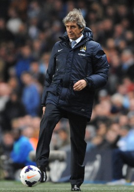 Manažer Manchesteru City Manuel Pellegrini.