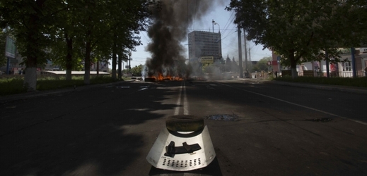 Nepokoje v Mariupoli 10. května.
