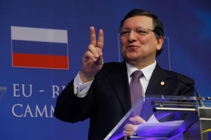 Šéf EK Barroso při jednání EU s Ruskem letos v lednu.