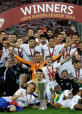 Vítězové Evropské ligy, fotbalisté španělské Sevilly.