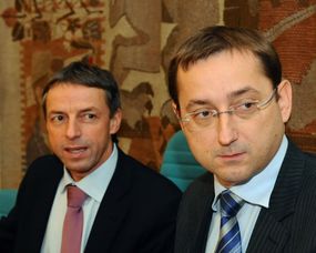 Exprimátor Pavel Bém (vlevo) a bývalý náměstek primátora Rudolf Blažek.