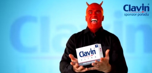 Reklama na přípravek pro povzbuzení erekce Clavin.