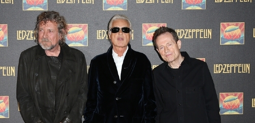 Robert Plant, Jimmy Page a John Paul Jones.