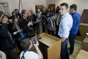 Navalnyj u soudu (květen 2014).