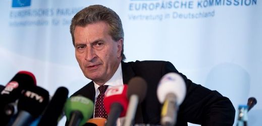 Eurokomisař pro energetiku Günther Oettinger.
