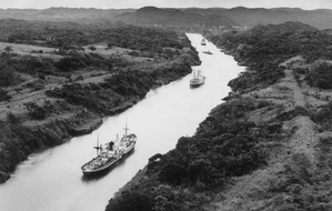 Panamský průplav roku 1962.
